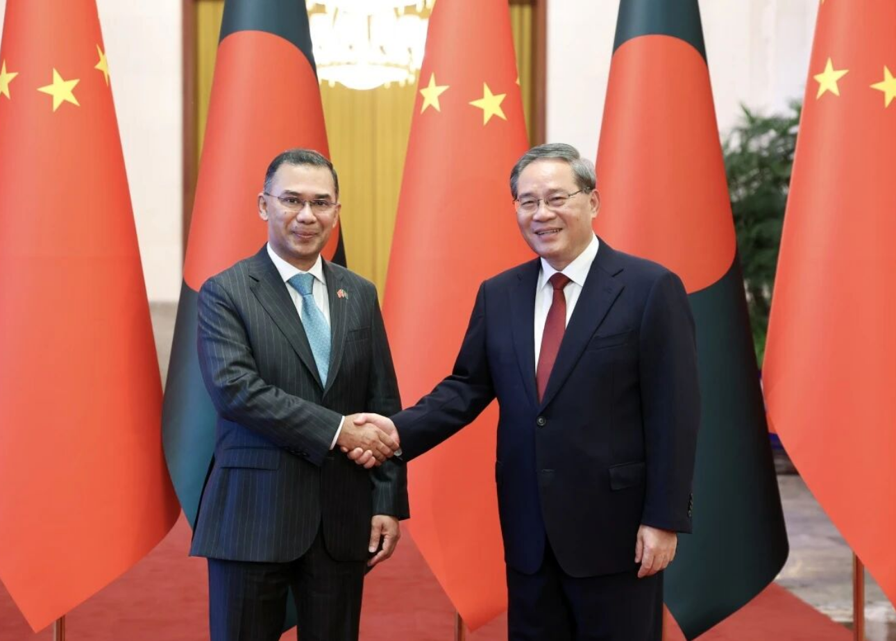 李强同孟加拉国总理塔里克会谈